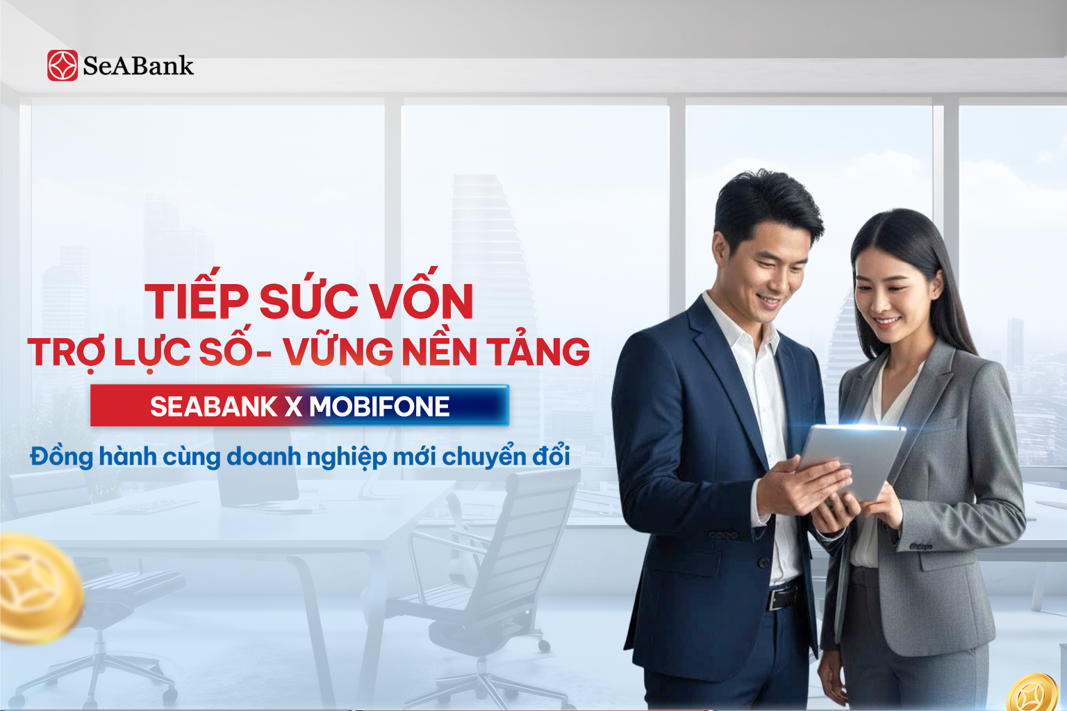Bộ giải pháp tài chính - quản lý bán hàng cho doanh nghiệp từ SeABank x MobiFone